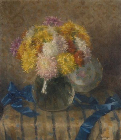 Stillleben mit Chrysanthemen II von Ivana Kobilca